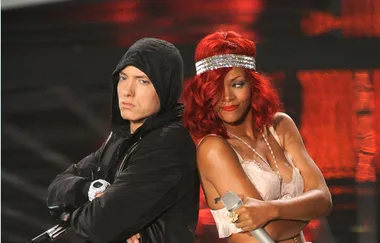 People are pissed at Eminem for claiming he’s given Rihanna a bunch of hickeys