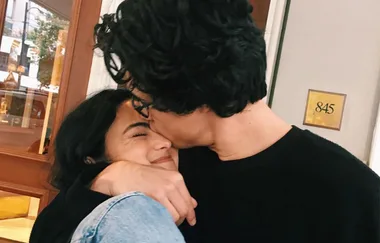 Camila Mendes and Charles Melton confirm their relationship with a kiss