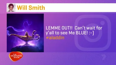 Will Smith shares first look at Aladdin