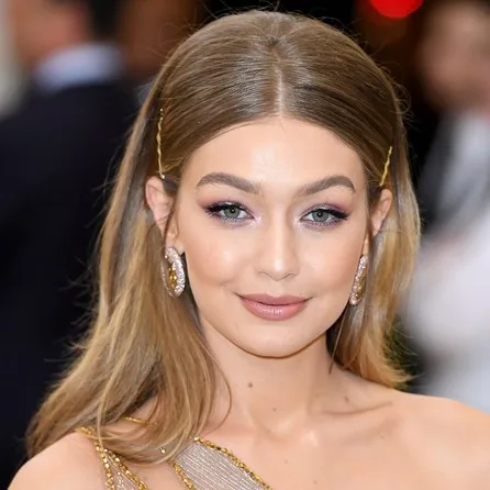 Gigi Hadid pinned hair