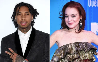 Lindsay Lohan is awkwardly flirting with Tyga on Instagram now