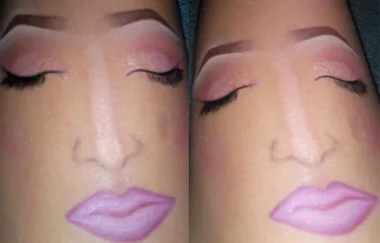 Apparently Applying A Full Face Of Makeup On Your Thigh Is A Thing Now