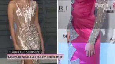 Kendall Jenner & Hailey Baldwin carpool karaoke with Miley Cyrus