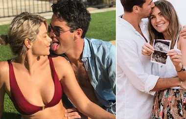Megan Marx and Jake Ellis COP it for mocking Matty J and Laura Byrne’s baby announcement