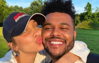 Bella Hadid gushing about The Weeknd in this video is a total vibe