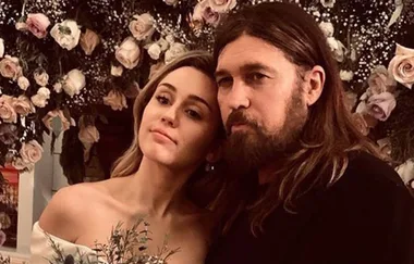 Miley’s mum posts wedding photos with the bride and her dad Billy Ray Cyrus