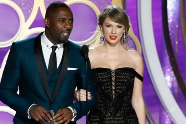Taylor Swift supports her boyfriend in a surprise appearance at the Golden Globes