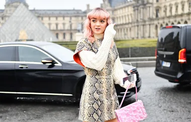 ‘Game of Thrones’ star Maisie Williams steps out with pink hair in Paris