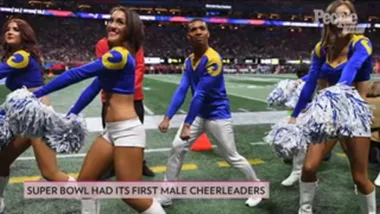 See Photos of the First-Ever Male NFL Cheerleaders Performing at the 2019 Super Bowl