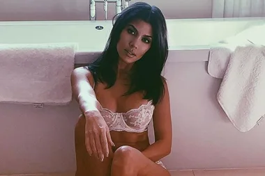 Kourtney Kardashian claps back at a troll who criticised her lingerie snap on Stormi’s birthday
