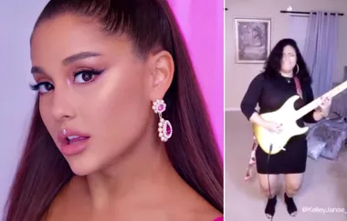 “Guitariana Grande” Kelley Janae gives ‘7 Rings’ an electric guitar makeover and we STAN