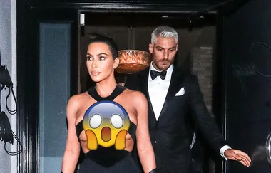 Kim Kardashian wears a dress that everyone thinks is backwards ‘cos BOOBS!