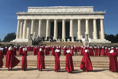 ‘The Handmaid’s Tale’ is filming in Washington DC and the photos are chilling