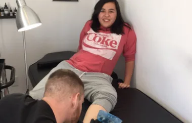 A Girl Let Her BFF Pick Her First Tattoo