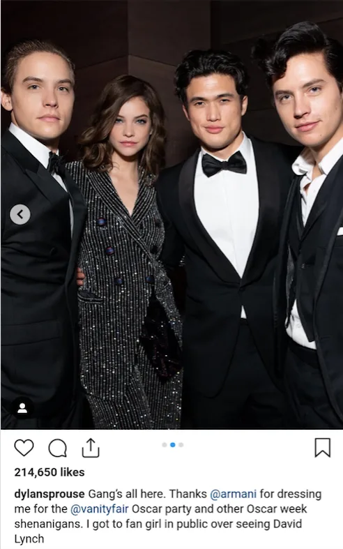 Dylan Sprouse Insta