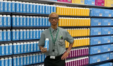 Jaden Smith worked a shift at a Melbourne Woolies