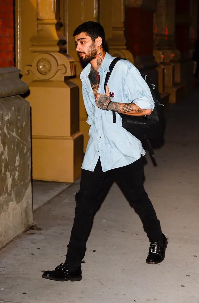 Zayn is pictured in New York City in October 2018
