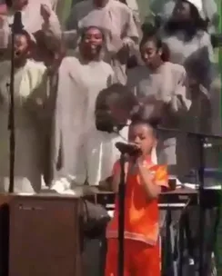 WATCH North West singing and dancing at Sunday service