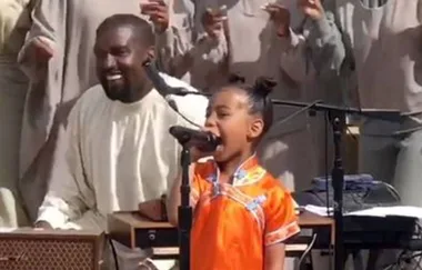 WATCH North West singing her heart out at Sunday service