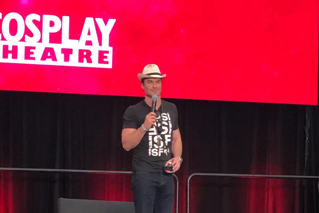 Ian Somerhalder greets fans at his Supanova Q+A panel in Melbourne