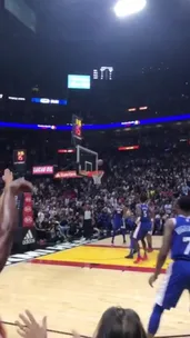 WATCH this NBA player fall on top of Chrissy Teigen
