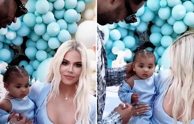 WATCH: Khloe AND True both ignore Tristan Thompson at first birthday party