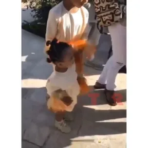 WATCH North West carries sister Chicago in high heels