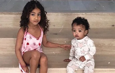 WATCH North West carrying sister Chicago while in stiletto heels