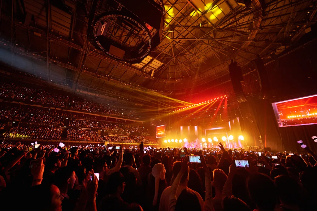 BLACKPINK concert in Sydney crowd