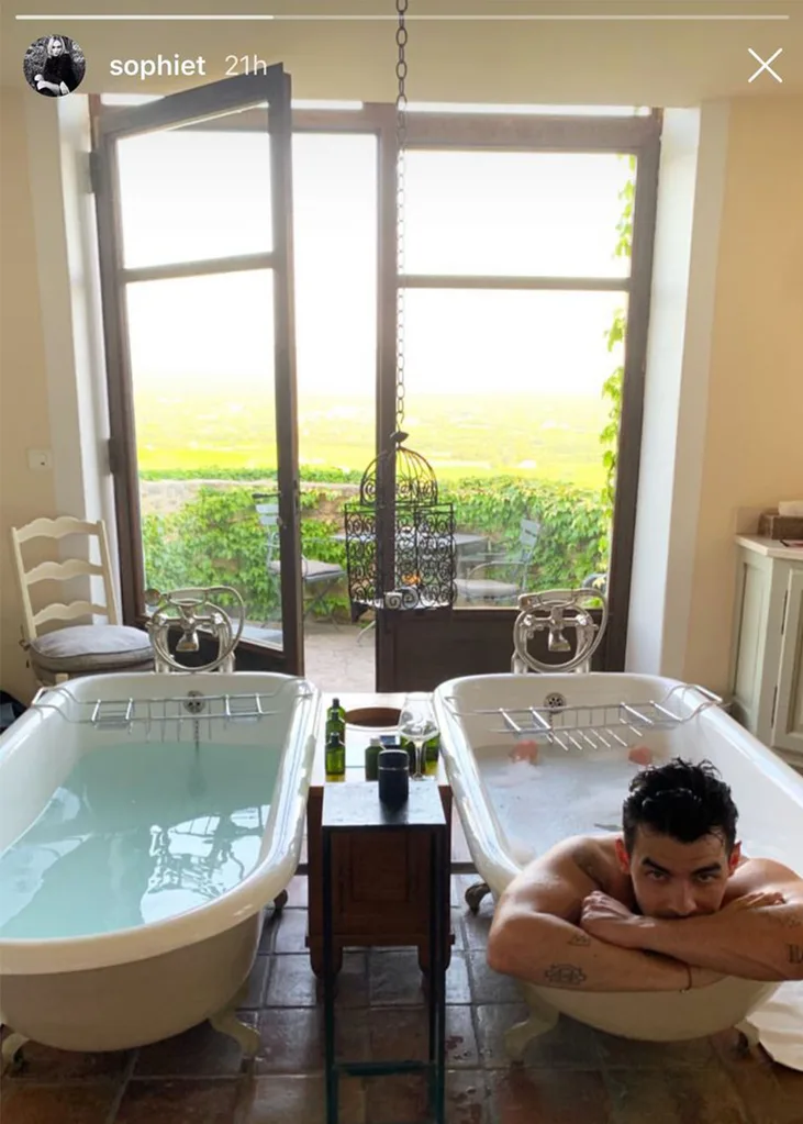 Sophie Turner shares naked photo of husband Joe Jonas in France Bathtub