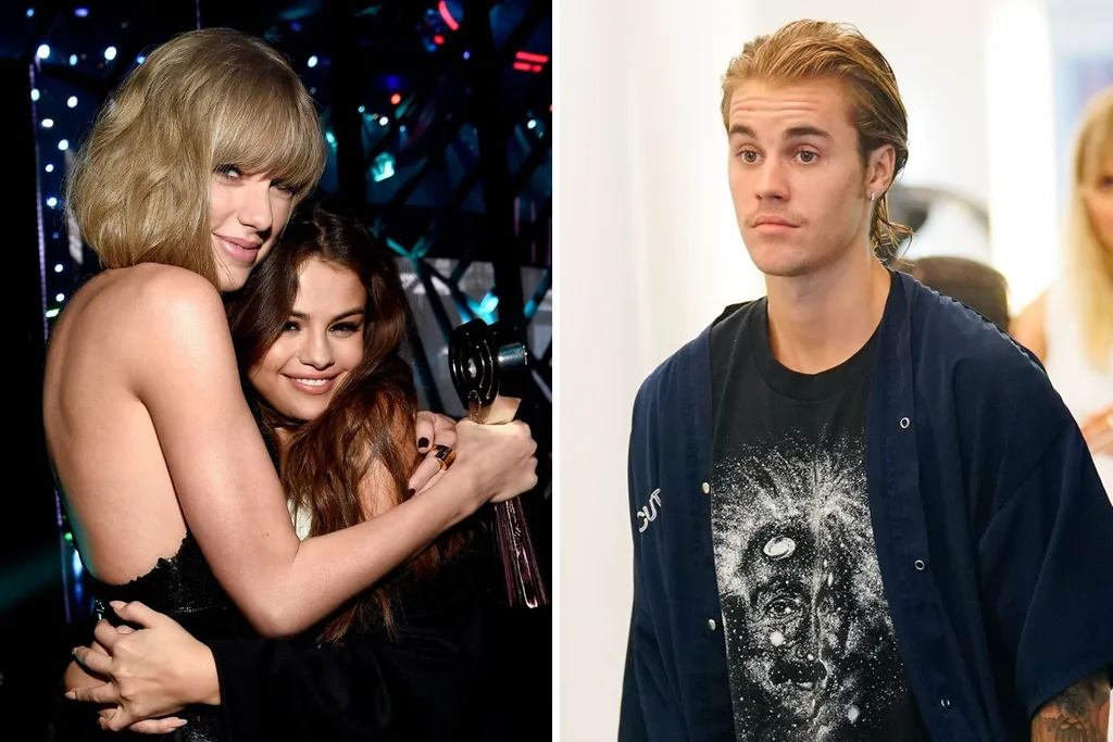Taylor Swift, Selena Gomez and Justin Bieber