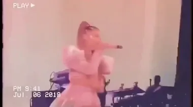 WATCH: Ariana Grande breaks down in tears during “REM”