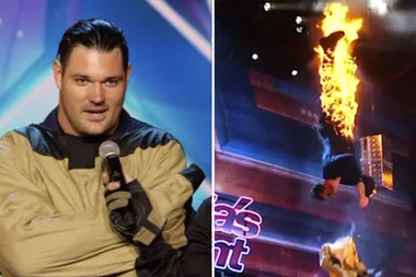 Apollo Jackson lit himself on FIRE during his Australia’s Got Talent audition