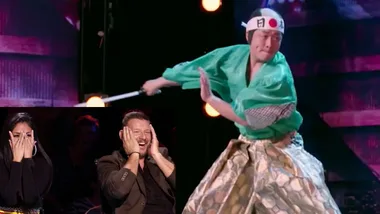 Japanese Samurai SHOCKS with bizarre routine on Australia’s Got Talent