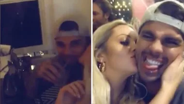 Jessika Power cuddles up with Bachelorette star Matt Whyatt