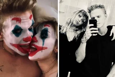 WATCH: Miley Cyrus and Cody Simpson making out in bed with Joker makeup