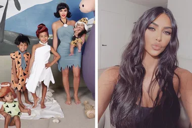 Kim has photoshopped Chicago into her Halloween picture