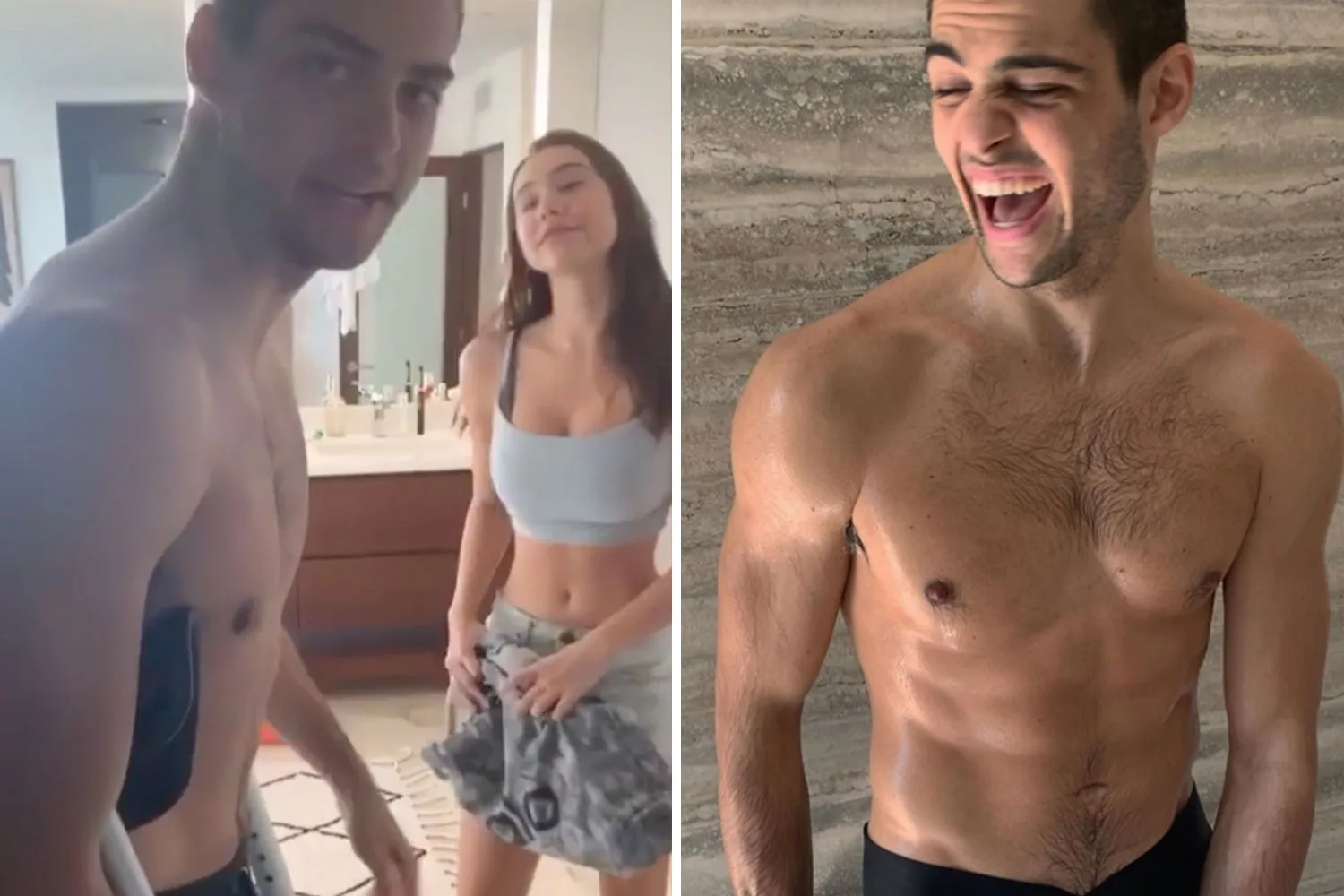 Noah Centineo and Alexis Ren steamy shower video is a VIBE