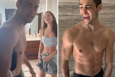 Noah Centineo and Alexis Ren steamy shower video is a VIBE