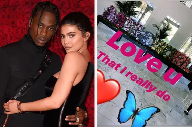 Kylie Jenner sent Travis Scott congratulations flowers