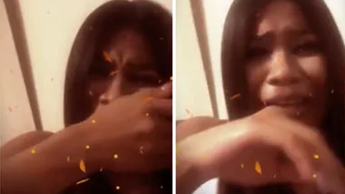 Cyrell Paule cries while discussing being a single mum