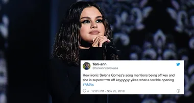 Selena Gomez roasted for singing off key during AMAs performance