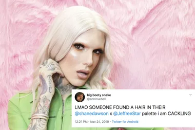 Customers found hairs in Jeffree’s eye shadow palette