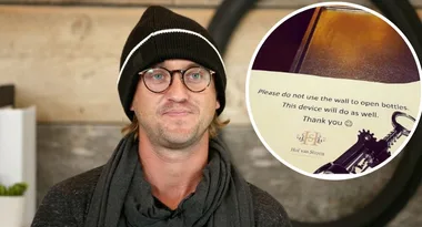 Tom Felton got in trouble by his hotel