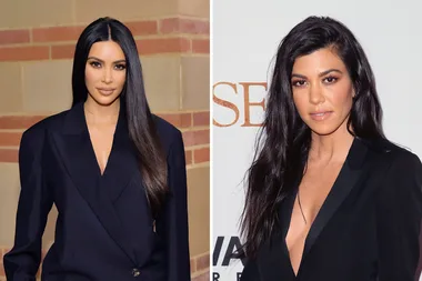 Kourtney and Kim are taking swipes at each other on Instagram