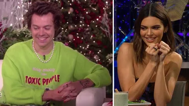 Harry Styles squirms when asked about Kendall Jenner