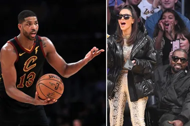 Kim Kardashian boo’s Tristan Thompson during his basketball game