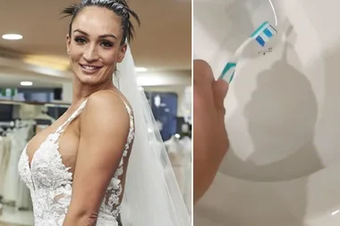 MAFS groom uses a brides toothbrush to clean poop off a toilet…