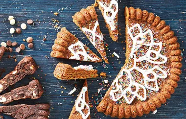 Gigantic confetti sprinkle cookies!