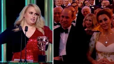 Kate and William react to Rebel Wilson’s Royal jokes at BAFTAs 2020